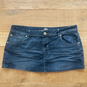 Almost Famous, Dark Denim, Mini Skirt,Size 13